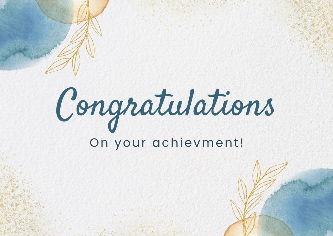 Congratulations!